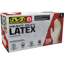 Mechanix Wear 7mil Heavy Duty Latex Handschoenen - Maat L - 100 stuks