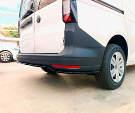 Achterbumperskirt (Diffuser) passend voor Volkswagen Caddy Maxi V Box/MPV 2020- (ABS Glanzend zwart)