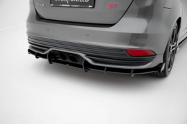 Maxton Design Street Pro Achter Diffuser + Flaps Ford Focus ST Mk3 Facelift