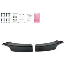 Oneway Front Flaps passend voor BMW 3-Serie F30 M-Pack 2012-2019 - Glanzend zwart