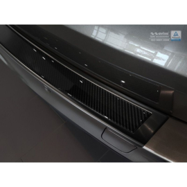 RVS Achterbumperprotector 'Deluxe' passend voor BMW X5 (F15) 2013-2018 Zwart/Zwart Carbon