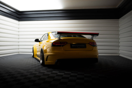 Maxton Design Carbon Spoiler Met Externe Beugels Staanders + LED Audi A5 Coupé 8T