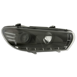 Set Koplampen DRL-Look passend voor Volkswagen Scirocco 2008- - Zwart