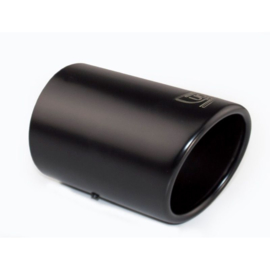 Ulter Sport Uitlaatsierstuk - Rond Ø80mm - Lengte 120mm - Montage 45-65mm - Zwart RVS