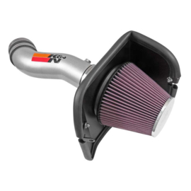 K&N High Performance Air Intake Kit passend voor Jeep Cherokee 3.2L V6 2014-2018 - Zilver (77-1569KS)