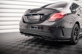 Maxton Design Achtersplitter (met verticale stangen) Mercedes-Benz C AMG-Line W205 Facelift