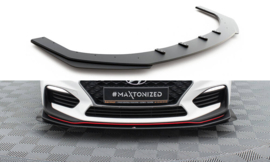 Maxton Design Street Pro Frontsplitter + Flaps Hyundai I30 N Mk3 Hatchback / Fastback