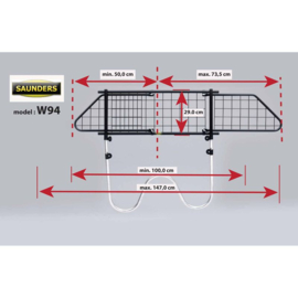 Saunders Universeel Hondenrek W-Wire 25-33cm