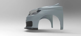 Voorspoiler passend voor Volkswagen Caddy V Box/MPV 2020- (ABS)