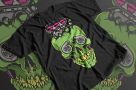 T-Shirt: Green Head Motor