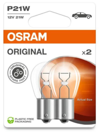 Osram Original Halogeen lampen - BA15S - 12V/21W - set à 2 stuks