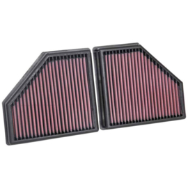 K&N vervangingsfilter passend voor BMW 750i 4.4 2016- & BMW M550i xDrive 4.4 2018- (Set van 2 stuks) (33-5086)