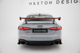 Maxton Design Carbon Spoiler met externe beugels, V.2 + LED Audi A5 / A5 S-Line / S5 / RS5 Coupé F5 / F5 Facelift