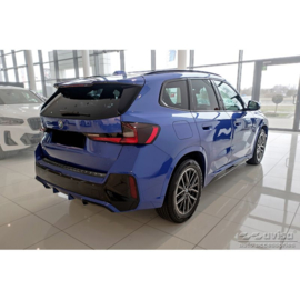 Zwart RVS Achterbumperprotector passend voor BMW X1 U11 M-Sport 2022- 'Ribs'