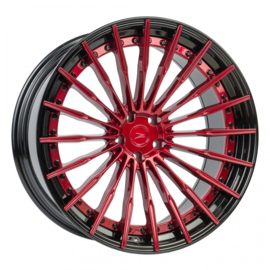 ZP.MODULAR 2 5x112 Blood red Center / Gloss black lip