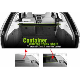 Hoedenplank Compartiment passend voor Skoda Octavia II Kombi 2004-2013