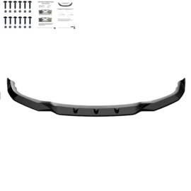 Oneway Voorspoilerlip passend voor BMW X1 F48 M-Pack 2015-2019 - Glanzend zwart
