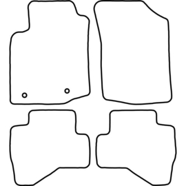 Automatten passend voor Toyota Aygo 2014-