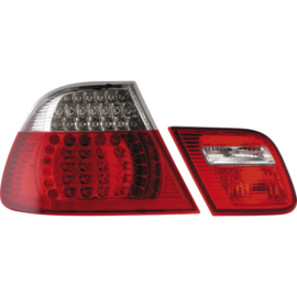 Set LED Achterlichten passend voor BMW 3-Serie E46 Coupe 1999-2003 - Rood/Helder