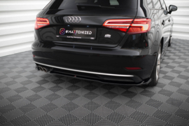 Maxton Design ZIJSPLITTERS ACHTER AUDI A3 SPORTBACK 8V FACELIFT
