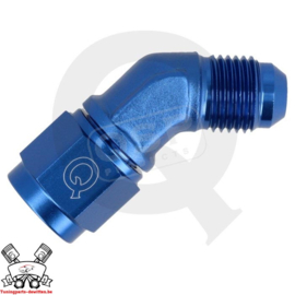 Adapter 45° female / male draaibaar D03 – Blauw