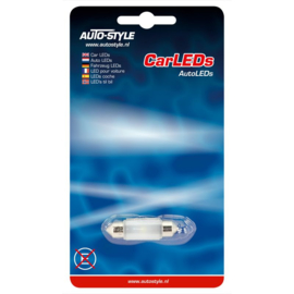 Festoon 3D SuperLED Lamp 12V/1W Wit 10x36mm, per stuk (8000K)