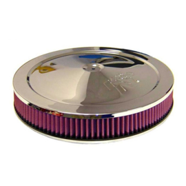 K&N luchtfilter rond - 130mm aansluiting, 356mm diameter, 98mm hoogte (60-1263)