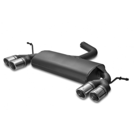 Dubbele Sportuitlaat passend voor Audi A3 8P Sportback 1.6i 75/85kW/2.0FSi 110kW/1.6 TDi 66/77kW/1.9TDI 77kW/2.0TDI 100/103/125kW 2004-2012 2x 70mm