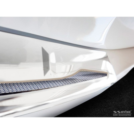 RVS Achterbumperprotector 'Deluxe' passend voor BMW X5 G05 M-Pakket 2018- 'Performance' excl. M-Competition Zilver/Zilver Carbon