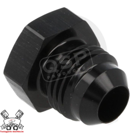 Aluminium blind plug D06 - Zwart