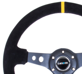 NRG Innovations Stuur 350/76mm Suede Zwart