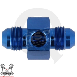 Druk adapter 1/8npt male / male D08 Blauw