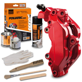 Foliatec Remklauwlakset - racing rosso - 3 Componenten