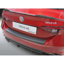 ABS Achterbumper beschermlijst passend voor Alfa Romeo Giulia Quadrifoglio 2016- Zwart