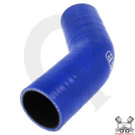 Silicone bocht 45° (benzine+olie bestendig) (keuze uit verschillende binnendiameters) Blauw