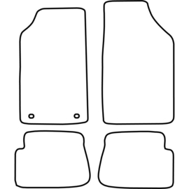 Automatten passend voor Peugeot 205 1984-1998 /309 1987-1993