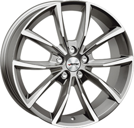 AUTEC ASTANA 17inch 7,0j 5/112 ET40 Naaf 57,1mm Titanium / Gepolijst