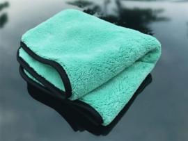 green microfiber drying towel