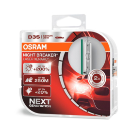 Osram Xenarc Night Breaker Laser Xenon lampen D3S - 12V/35W - set à 2 stuks (4400k)