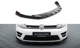 Maxton Design Frontsplitter V.5 + kleppen Volkswagen Golf R / R-Line Mk7