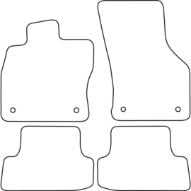 Automatten passend voor Audi A3 8V Sportback/Sedan 2012-2020