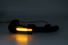 Set LED Zijspiegel-Knipperlichten passend voor Volkswagen Passat (3G) 2014- & Arteon 2017- - Rookgrijs - incl. Dynamic Running Light