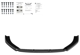Oneway Voorspoilerlip passend voor Audi RS3 8V Sedan/Sportback Facelift 2017-2020 - Versie 2 - Glanzend zwart