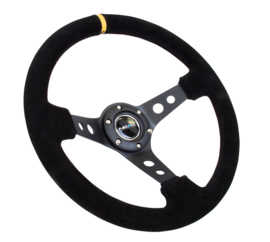 NRG Innovations Stuur 350/76mm Suede Zwart