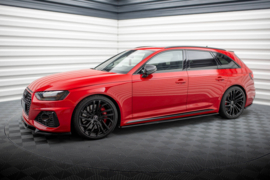 Maxton Design SIDESKIRTS DIFFUSERS AUDI RS4 B9 Gloss Black