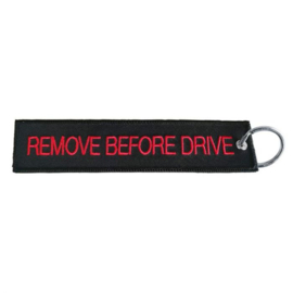 Simoni Racing Sleutelhanger - Remove Before Flight - Zwart