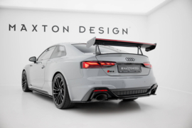 Maxton Design Carbonspoiler met bovenste zwaanbevestiging + LED Audi A5 / A5 S-Line / S5 / RS5 Coupé F5 / F5 Facelift