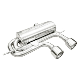 100% RVS Sportuitlaat 'Centraal' passend voor Volkswagen Golf V R32 3.2 V6 (250pk) 2004- Links/Rechts 102mm