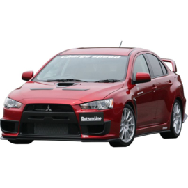 Chargespeed Voorspoiler passend voor Mitsubishi Lancer Evo X CZ4A Bottomline (FRP)