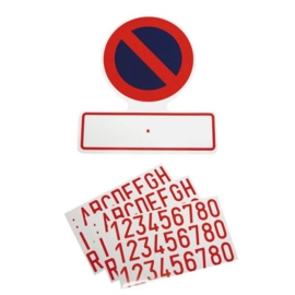 Sticker 'Verboden parkeren'